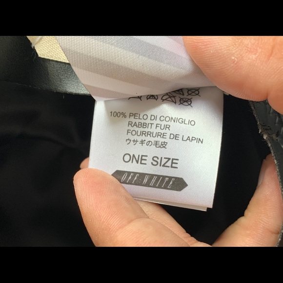 #SOLD# Off-White c/o Virgil Abloh, Rabbit-fur Felt Hat - Picture 4 of 6